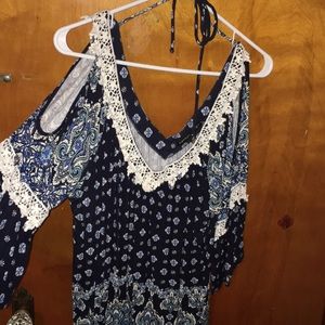 Open shoulder blouse